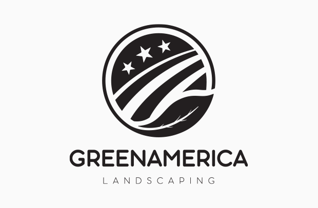 Green America Landscaping Logo